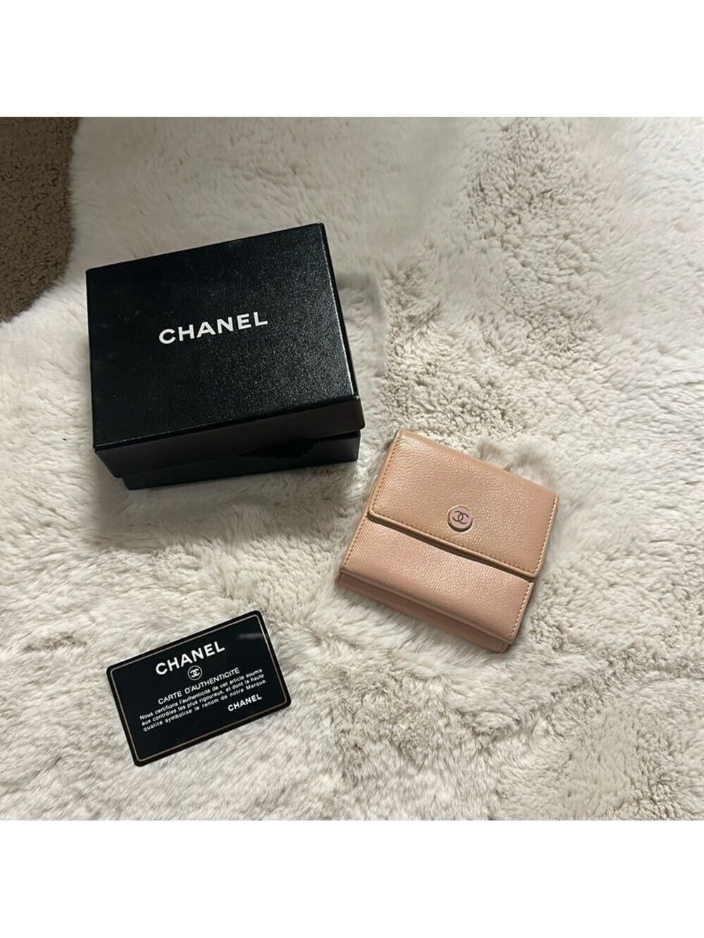 CHANEL Fold Wallet/Double Hook Wallet